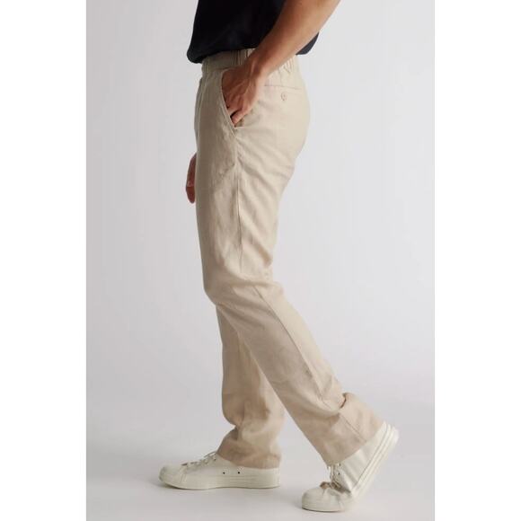 Quince european linen pants driftwood mens - Picture 2 of 3